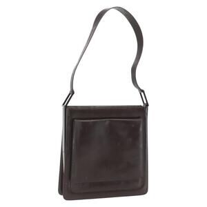 GUCCI Shoulder Bag Leather Brown Auth 160297